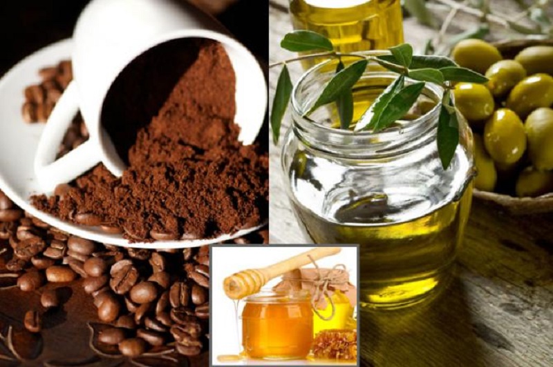 Sử dụng bột yến mạch và bã cà phê, dầu oliu, mật ong giúp da sáng mịn, đều màu trong thời gian ngắn