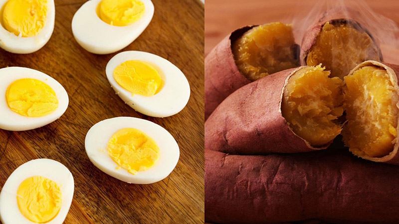 Trứng gà luộc kết hợp với khoai tây giúp giảm cân hiệu quả