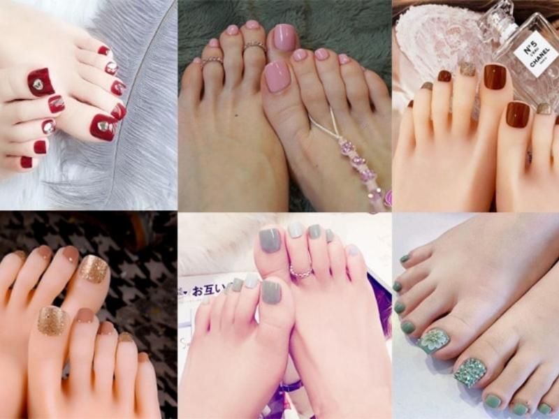 Những mẫu nail móng chân đẹp dành cho da ngăm