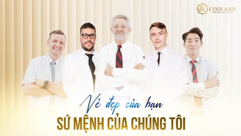 Đội ngũ y bác sĩ tại Thẩm mỹ Quốc tế Linh Anh Biên Hòa